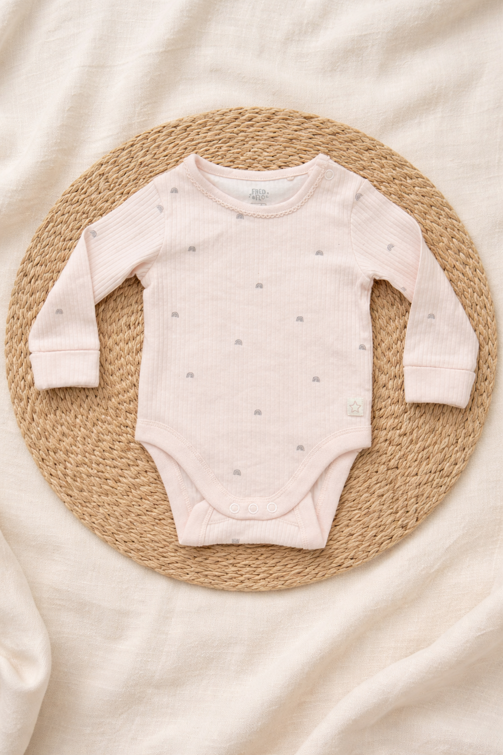 Pink Bornbaby Full Sleeve Jumpsuit  (0 Months to 3 Months) | Random
