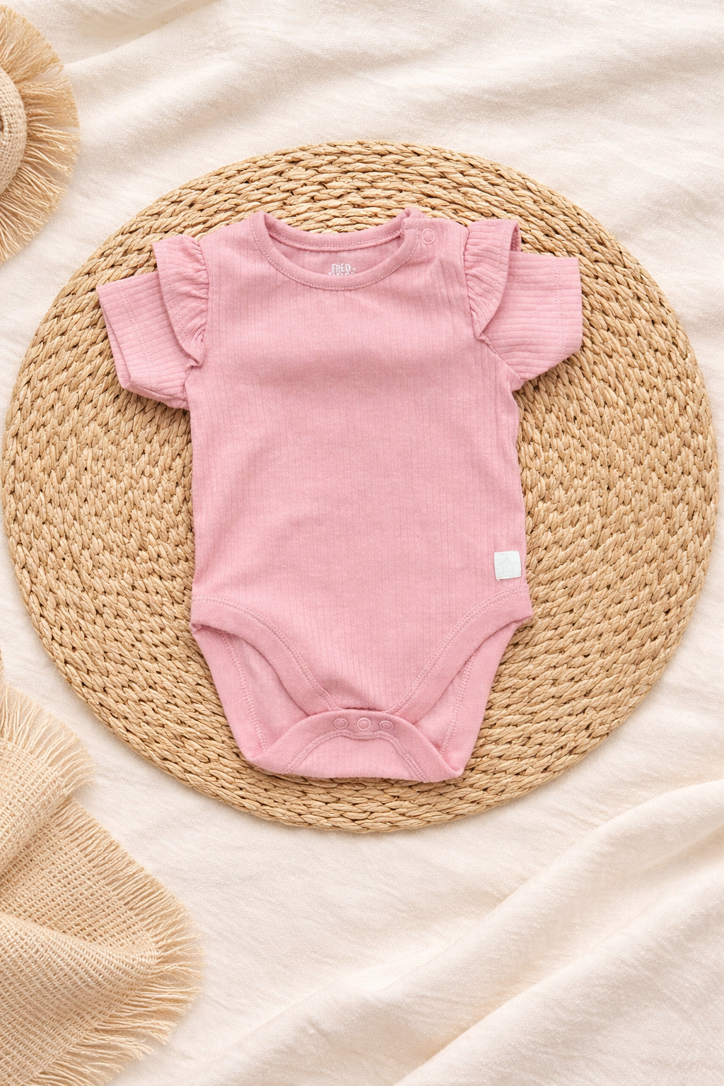 Pink Bornbaby Jumpsuit  (0 Months to 3 Months)