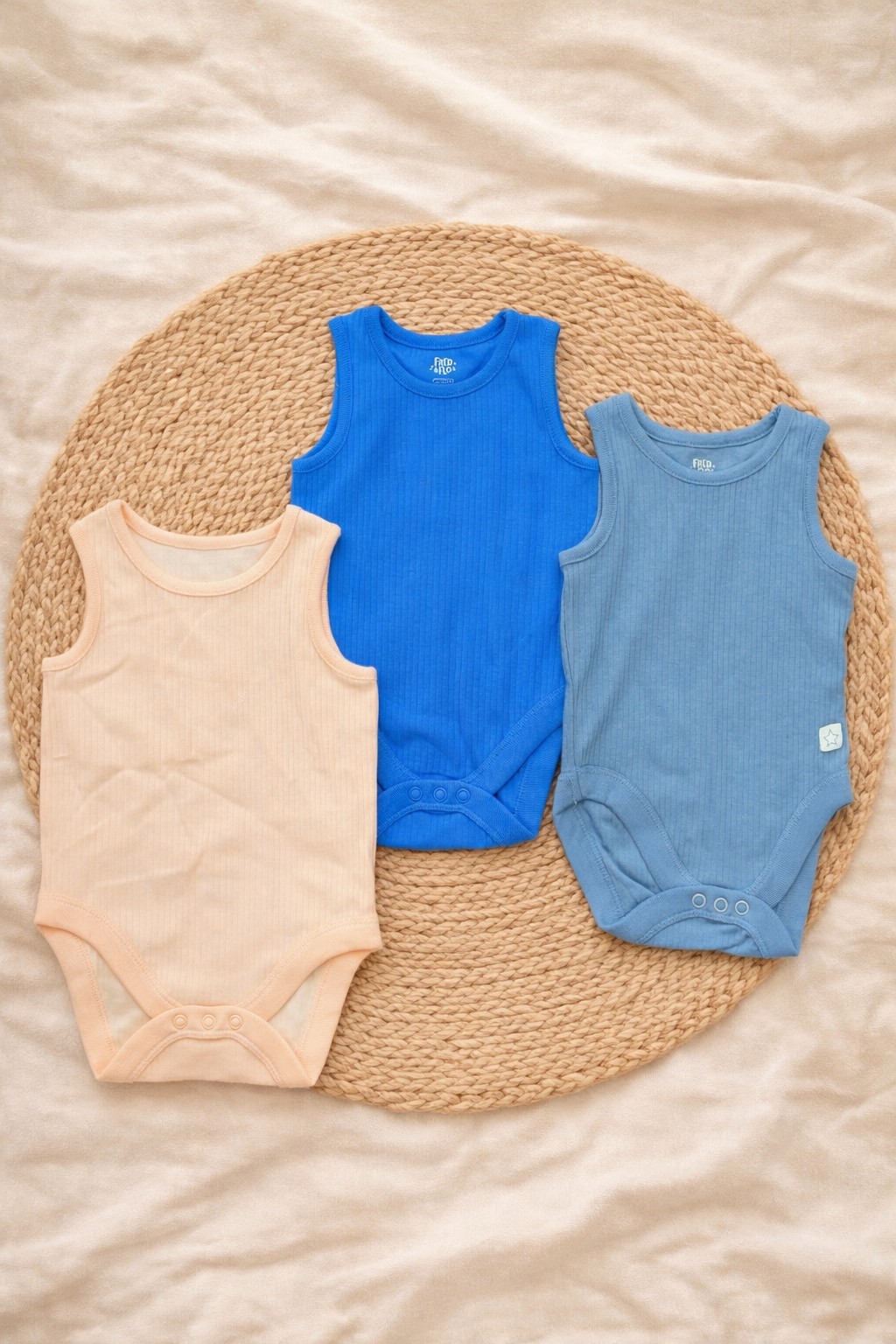 Bornbaby Sleeveless Jumpsuit  (0 Months to 3 Months) Random Prints*