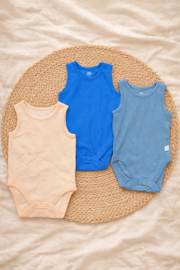 Bornbaby Sleeveless Jumpsuit  (0 Months to 3 Months) Random Prints*