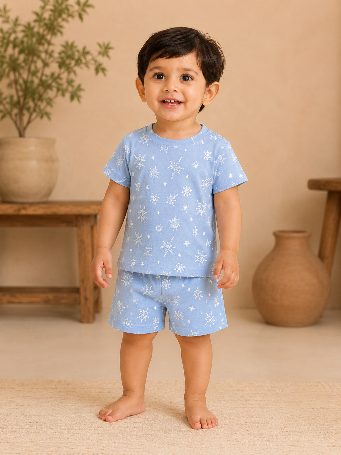 Frozen Star Shorts Sets (1 Years  to 6 Years)