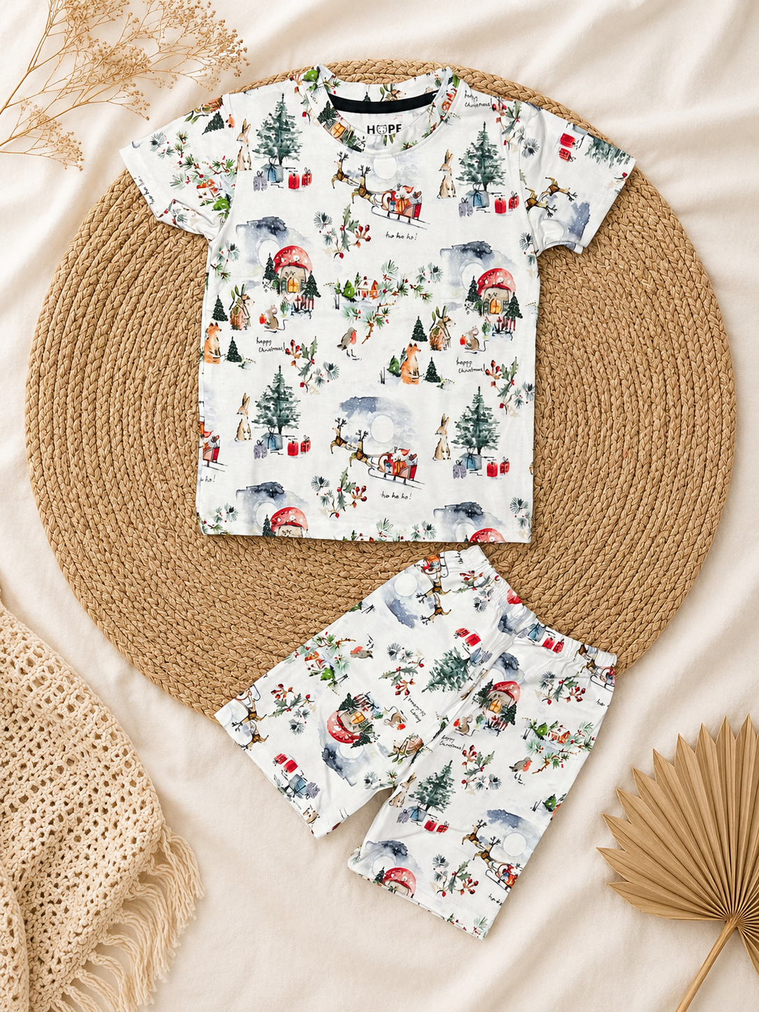 Christmas Themed Shorts Sets (1 Years  to 6 Years)
