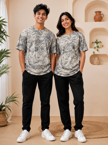 Stylish Khaki Over-Sized Unisex T-Shirt