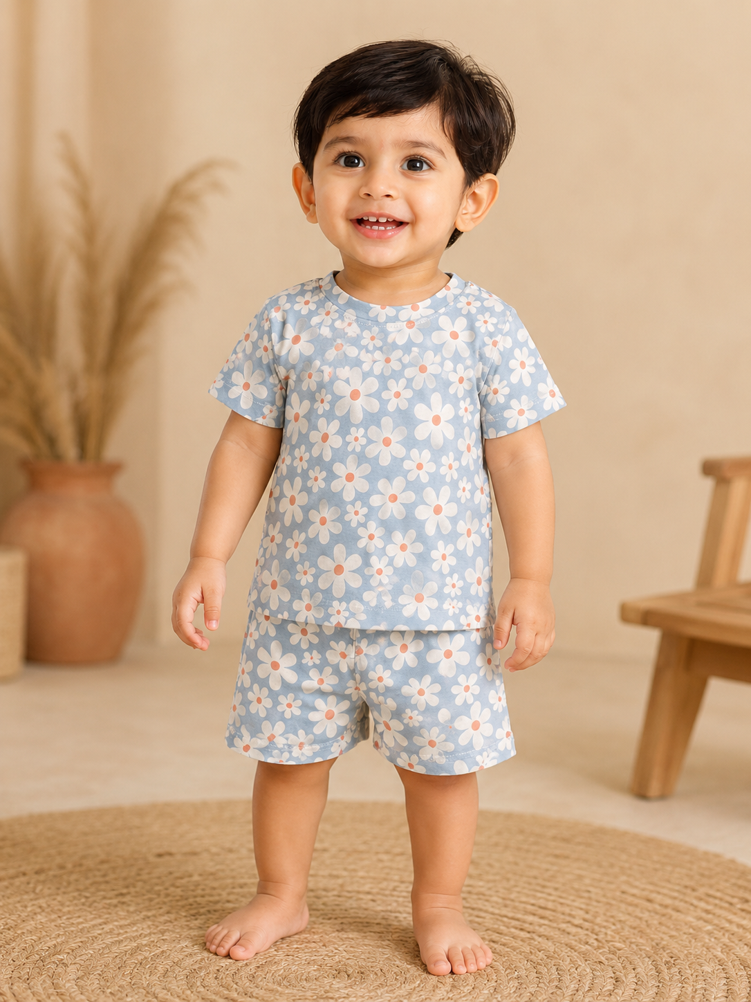 Cutee Floral Shorts Sets (1 Years  to 5 Years)
