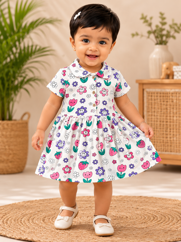 Floral Stylish Frock (6 Months to 36 Months)