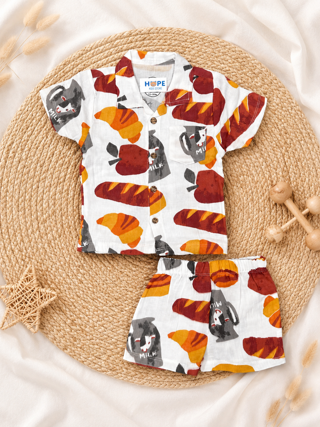 Happy Tummy Muslin Co-Ords (New Born to 24 Months)