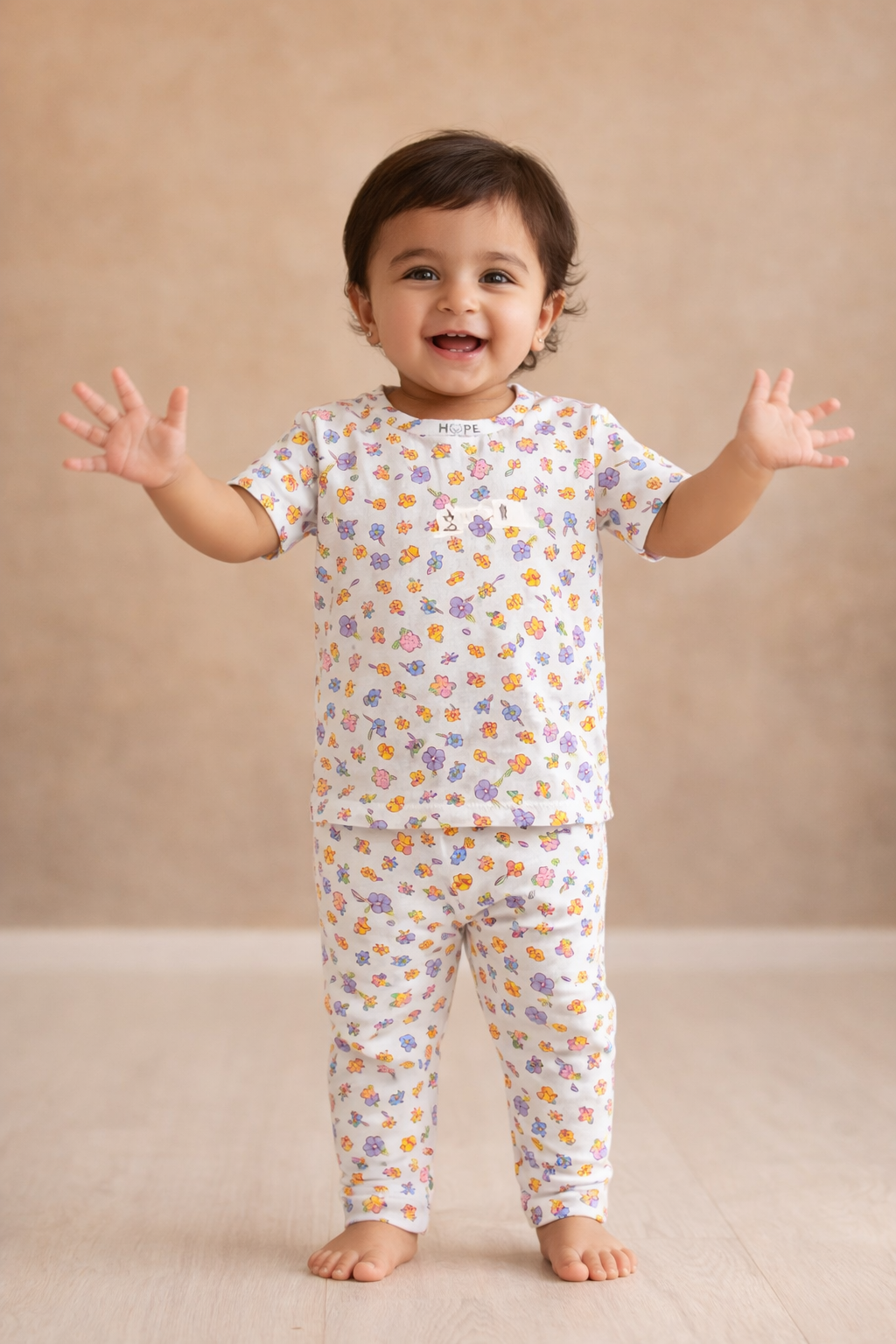 Colorful Floral Co-Ord Set (6 Months to 5 Years)