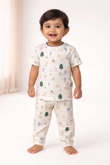 Hill Breeze Interlock Cotton Co-Ord Sets (1 Year to 5 Years)