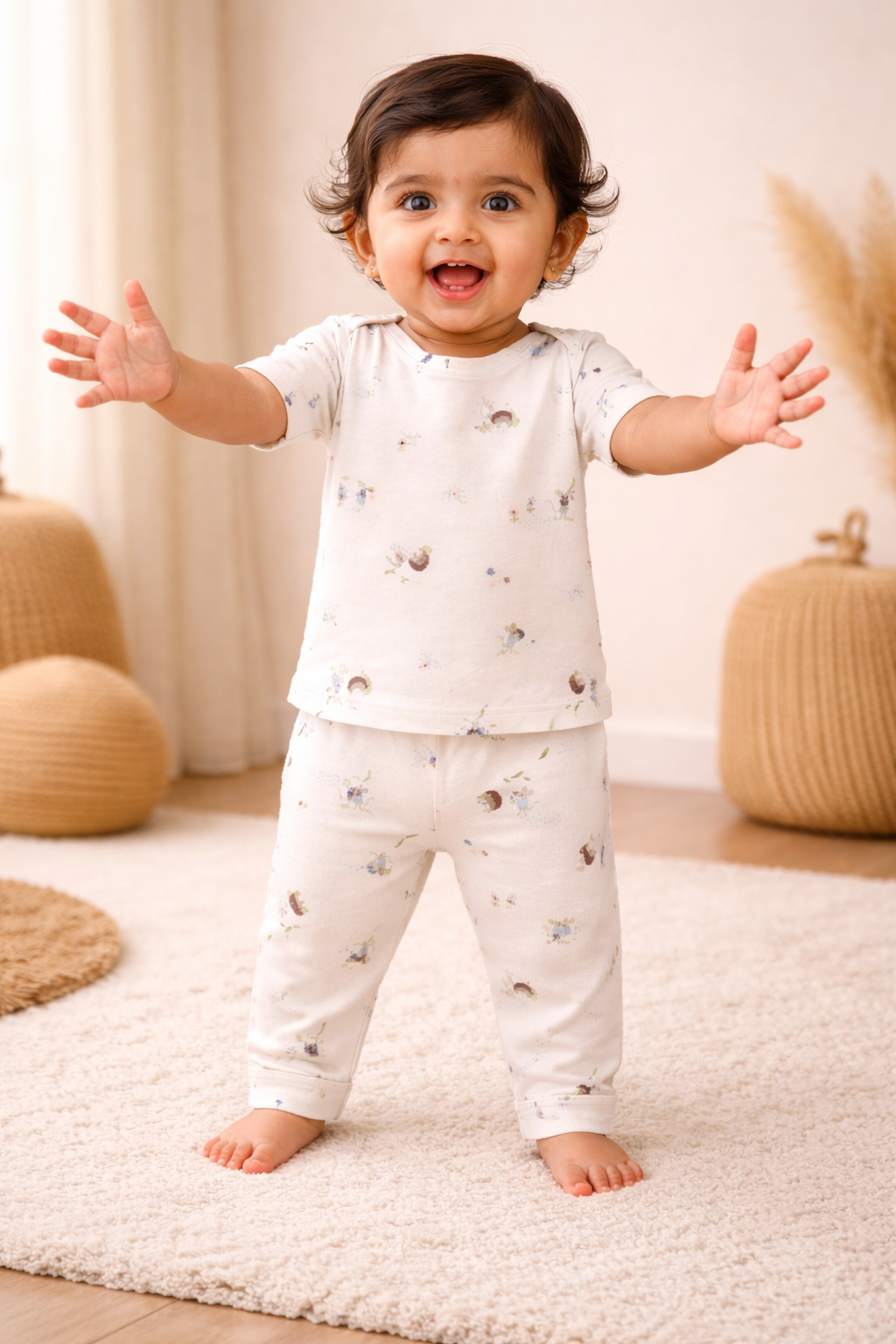Little Mouse Interlock Cotton Co-Ord Sets (1 Year to 5 Years)