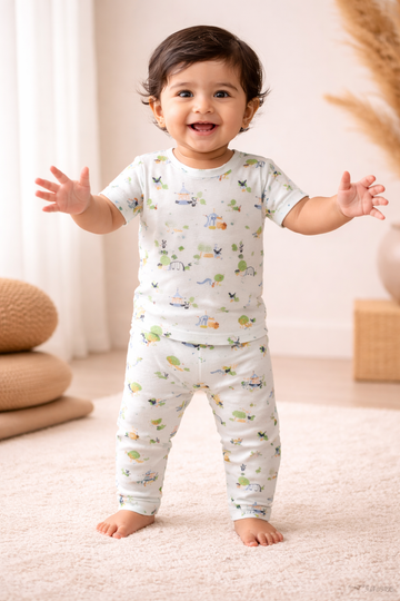 Green Park Interlock Cotton Co-Ord Sets (1 Year to 5 Years)