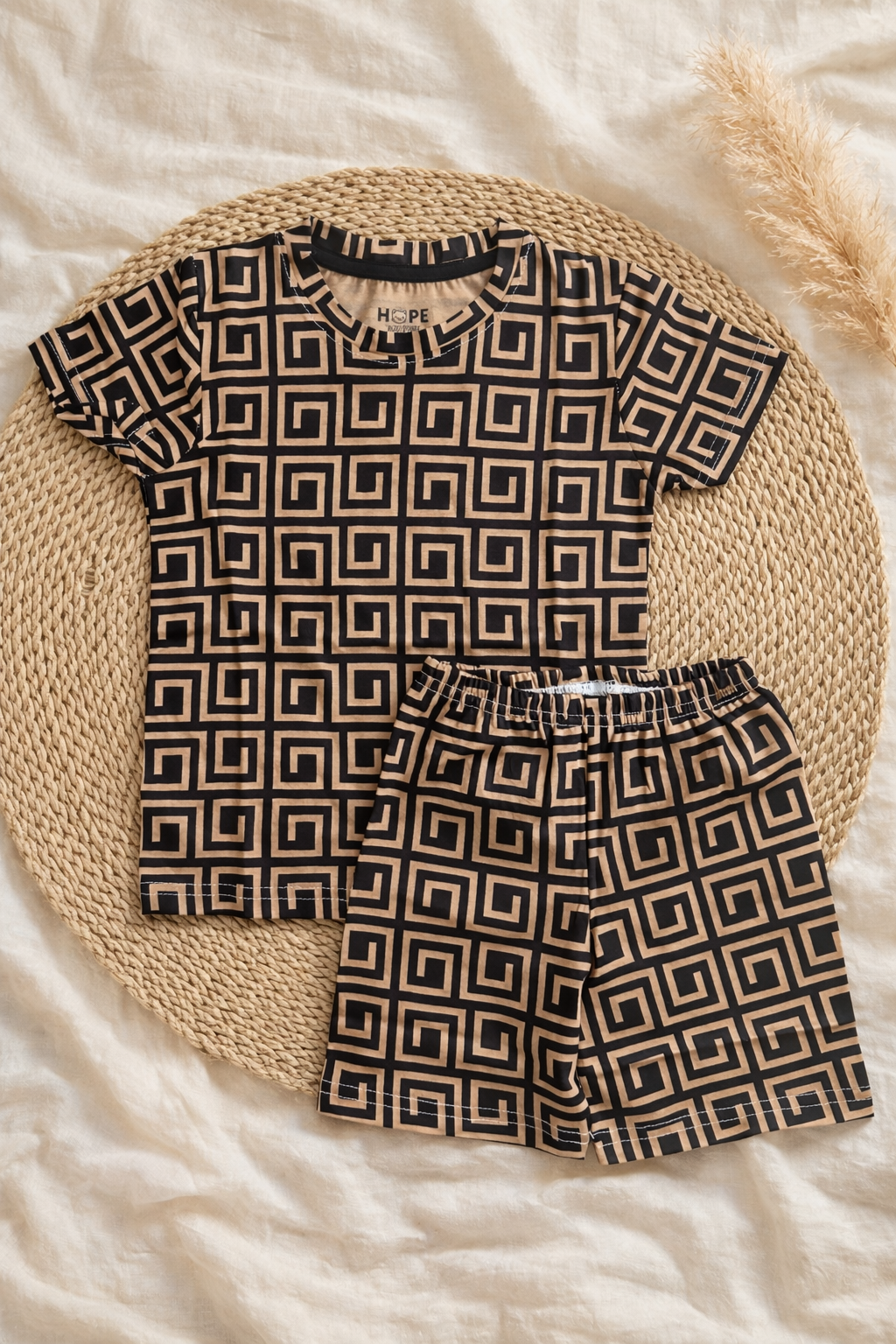 Premium Golden Square Shorts Sets (6 Months  to 5 Years)