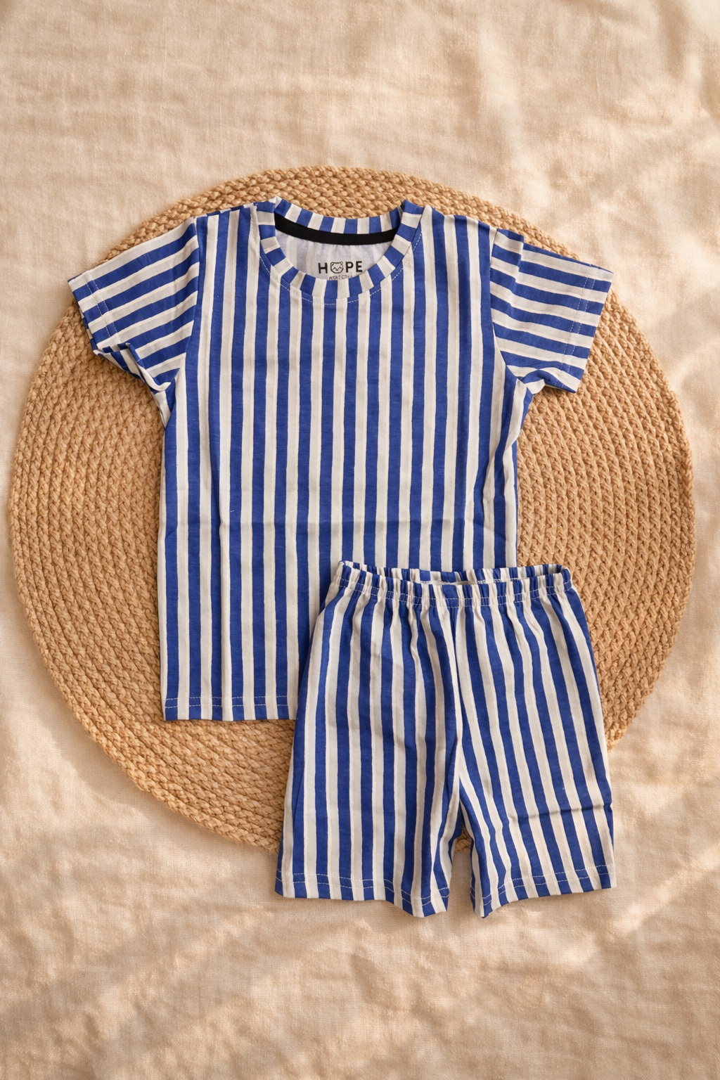 Blue Stripes Shorts Sets (6 Months  to 5 Years)