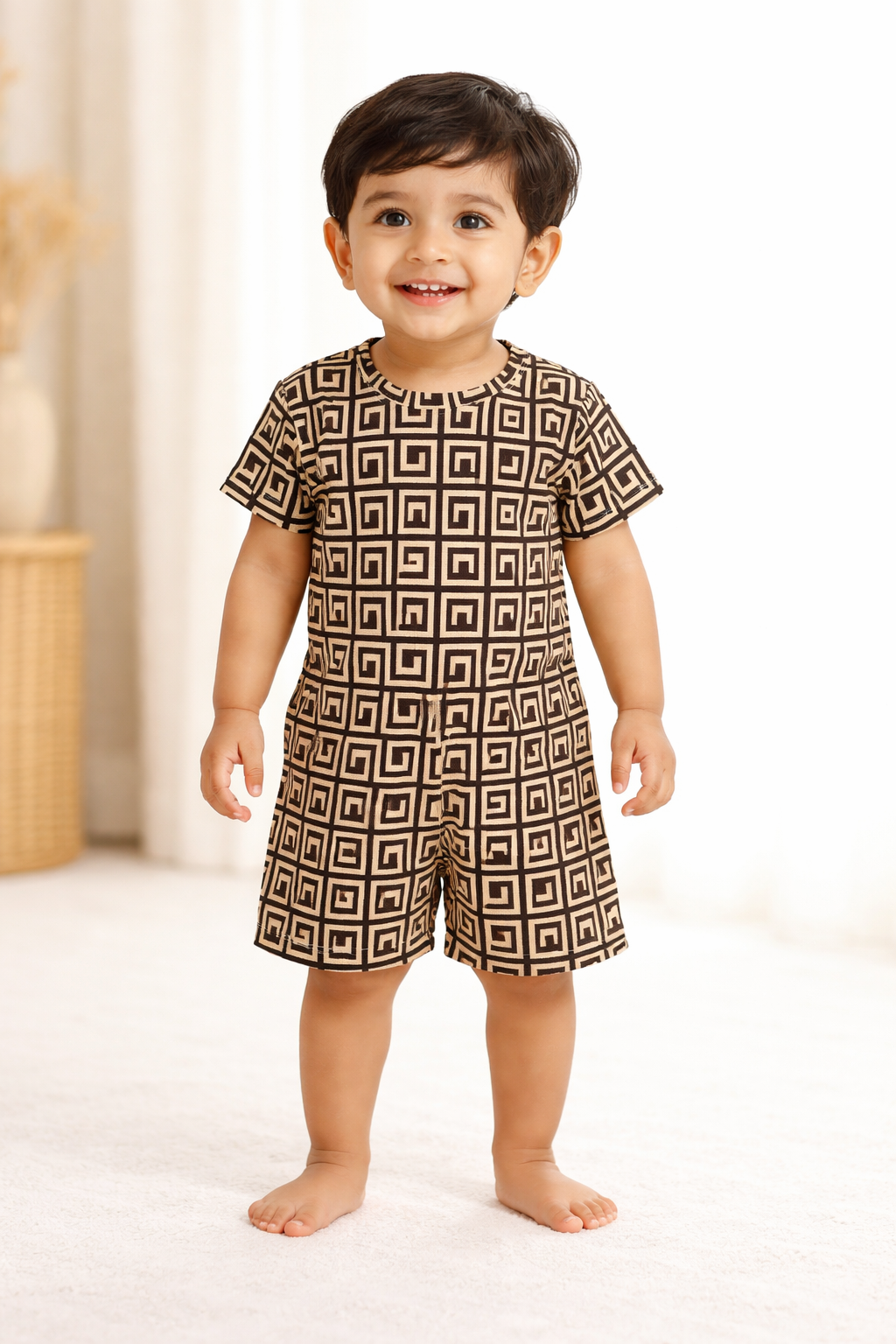 Premium Golden Square Shorts Sets (6 Months  to 5 Years)