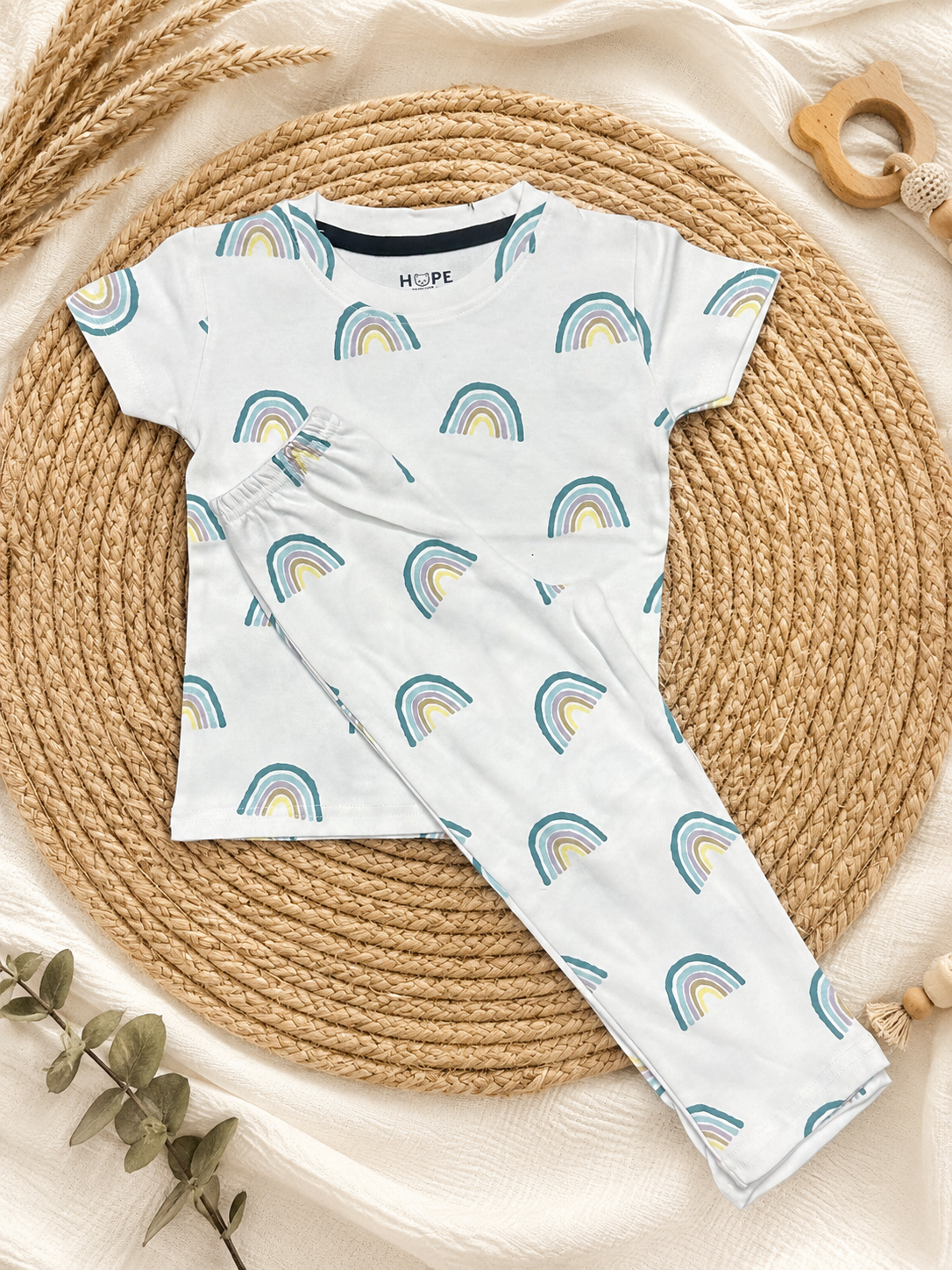 Stylish Rainbow Interlock Co-Ord Sets (1 Year to 5 Years)
