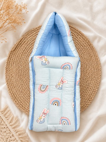 Stylish Rainbow 2 in 1 Muslin Carry Nest
