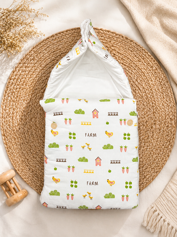 Farming Themed 2 in 1 Muslin Carry Bed