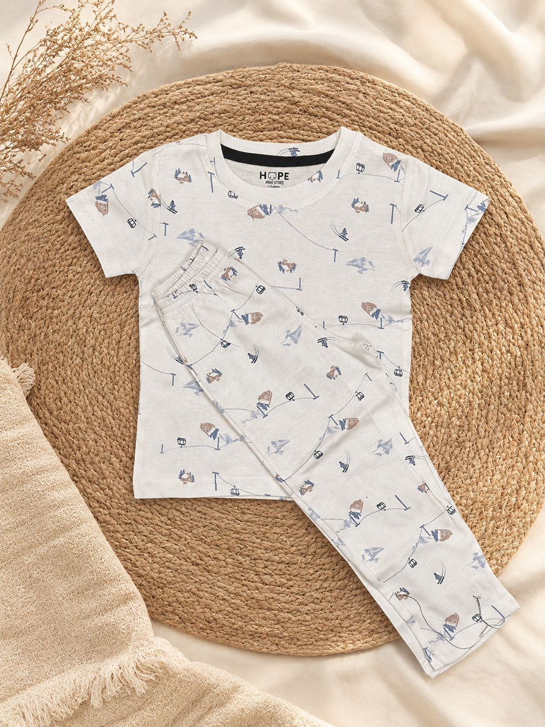 Skiing Themed Pant Set (1 Year to 5 Years)