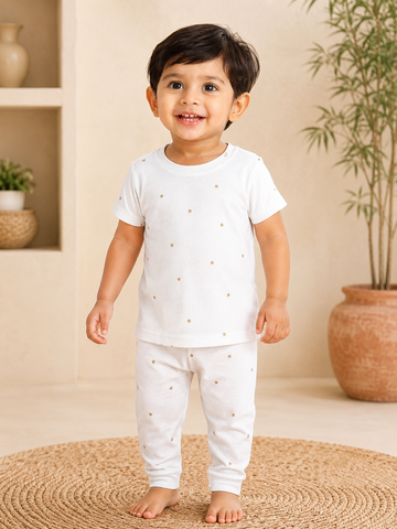 Pinkish Star Pant Set (1 Year to 5 Years)