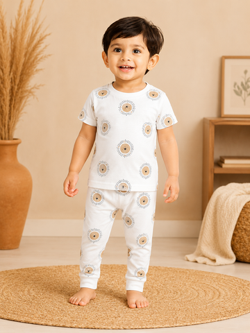 White Simba Pant Set (1 Year to 5 Years)