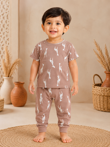 Brown Giraf Pant Set (1 Year to 5 Years)