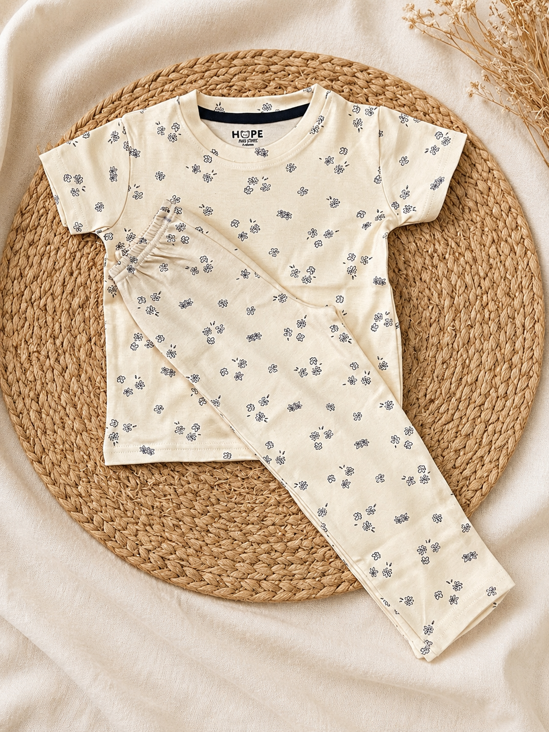 Yellow Floral Interlock Co-Ord Sets (1 Year to 5 Years)
