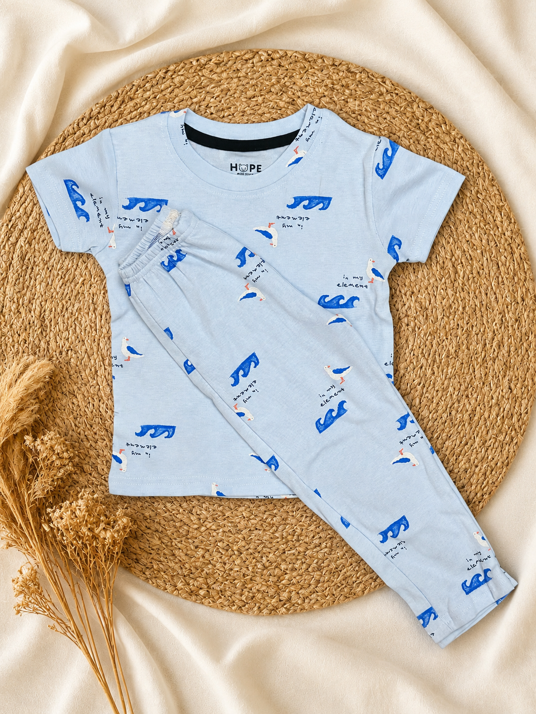 Blue Wavesl Pant Set (1 Year to 5 Years)
