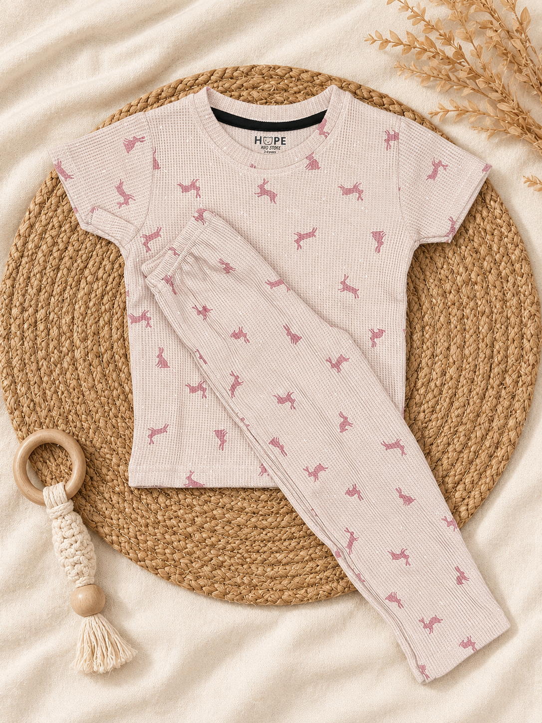 Pinkish Rabbit Pant Set (1 Year to 5 Years)