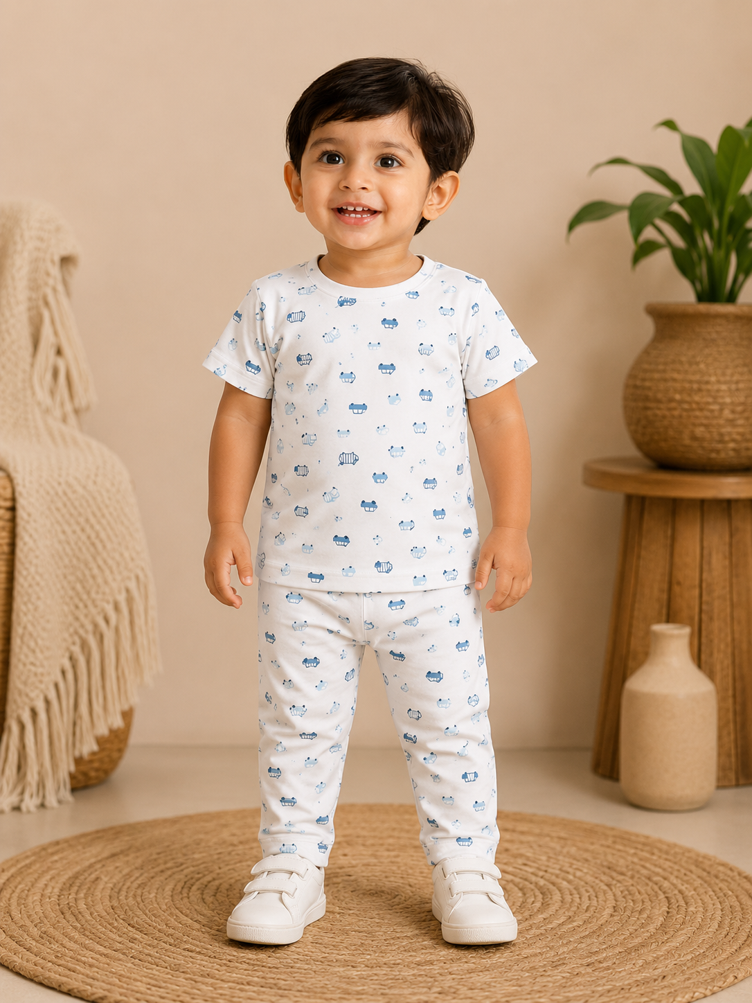 Vehicle themed Interlock Co-Ord Sets (1 Year to 5 Years)
