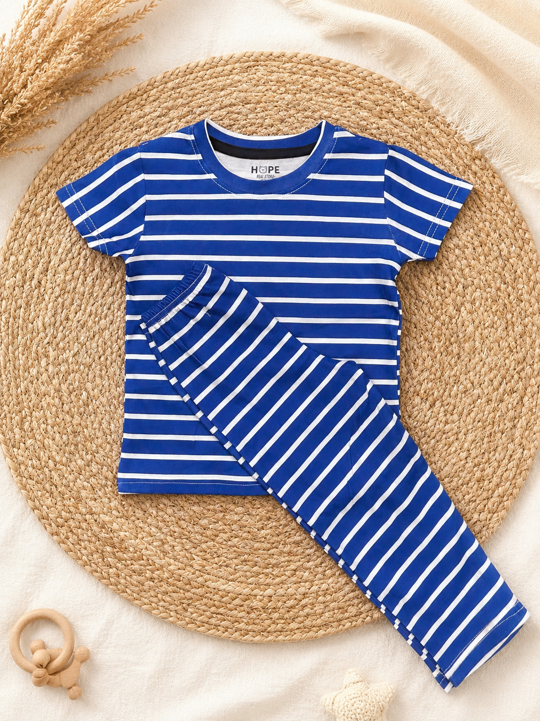 Blue Stripes Interlock Co-Ord Sets (1 Year to 5 Years)