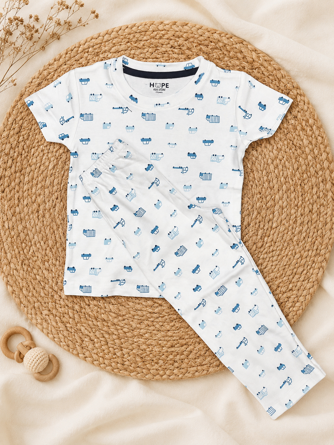 Vehicle themed Interlock Co-Ord Sets (1 Year to 5 Years)