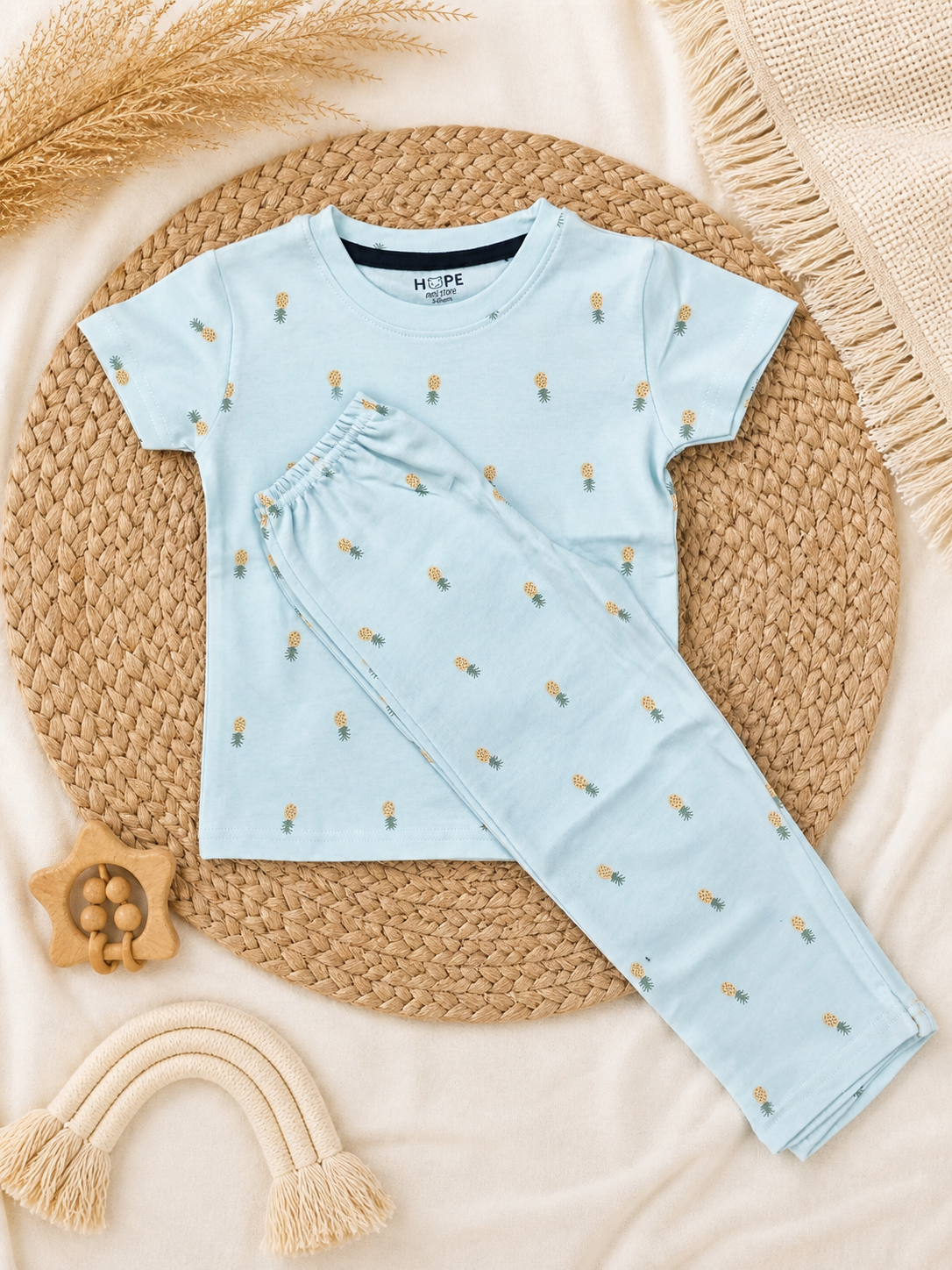 Stylish Pineapple Interlock Co-Ord Sets (1 Year to 5 Years)