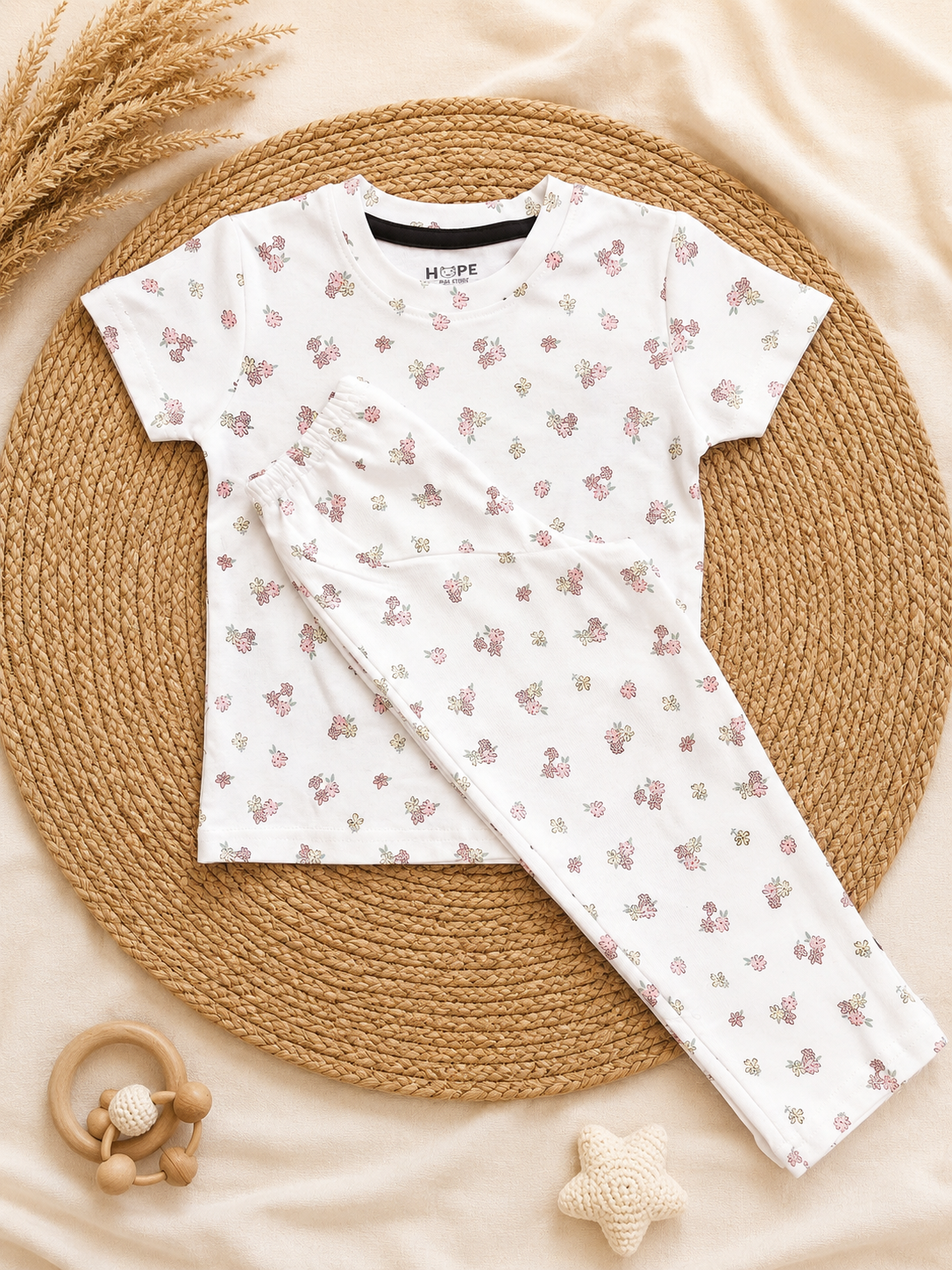 Cute Floral Interlock Co-Ord Sets (1 Year to 5 Years)