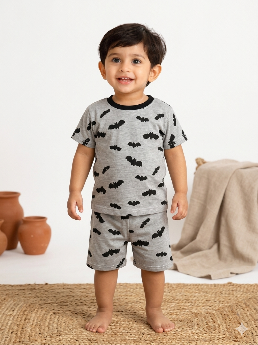 Stylish Bat Shorts Sets (1 Years  to 5 Years)