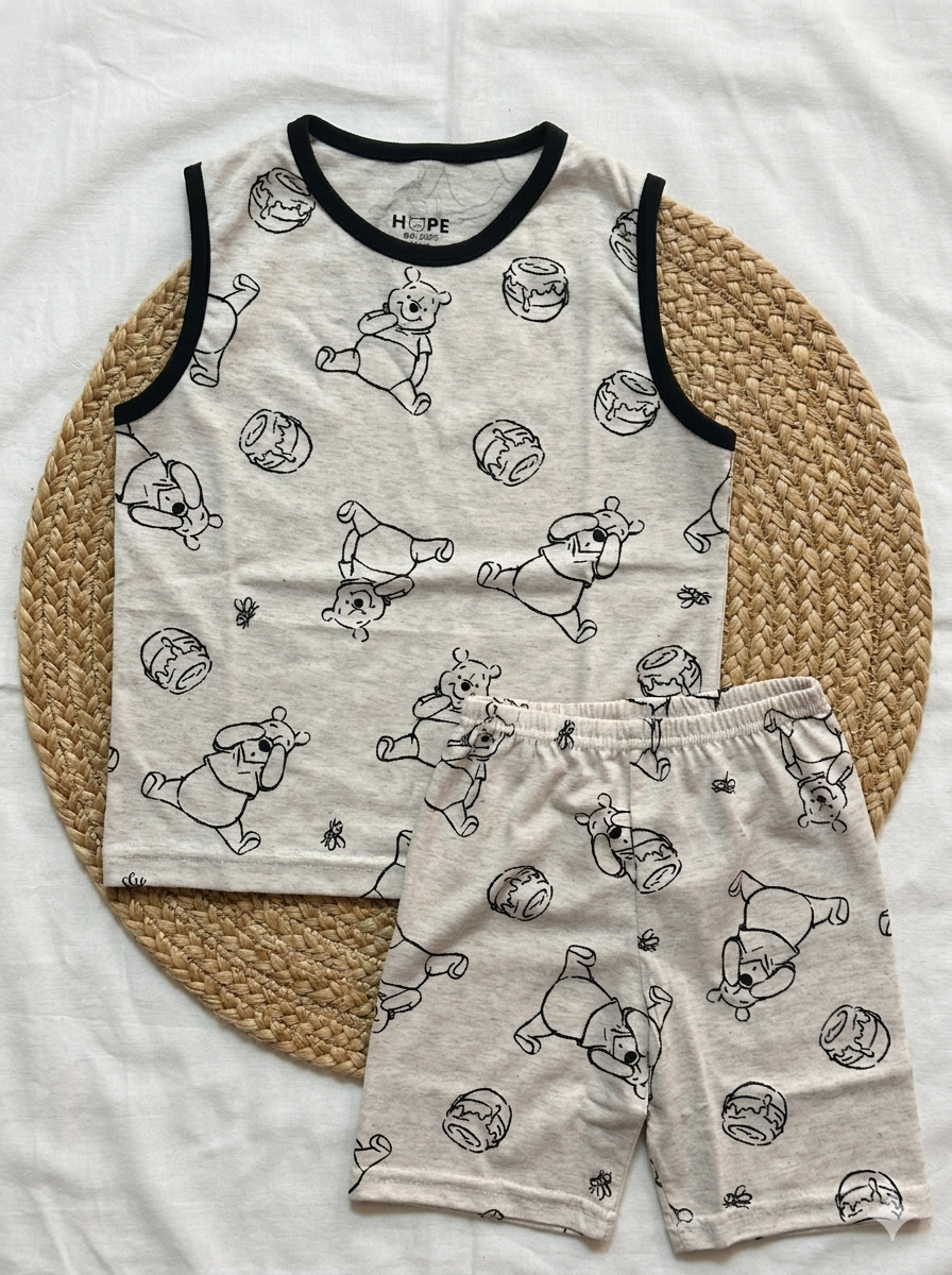 Teddy Sleeveless and Shorts Set (6 Months to 5 Years)