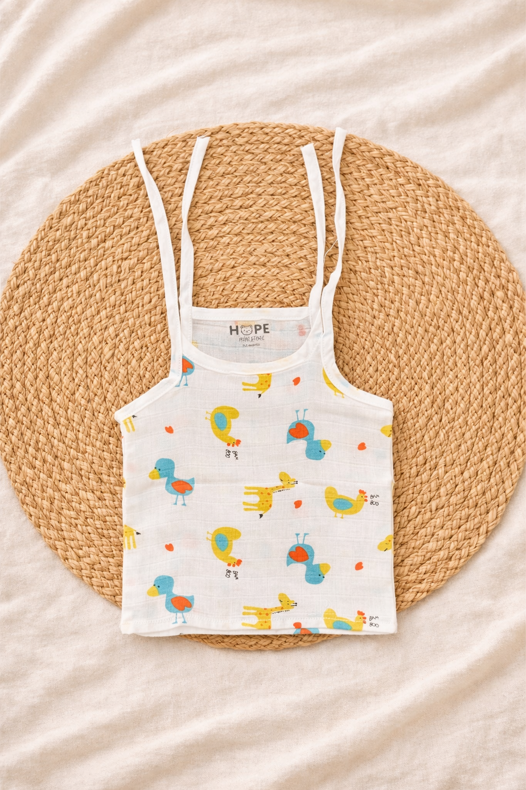 Baby Muslin Cotton Knotted Jabla | Random Prints