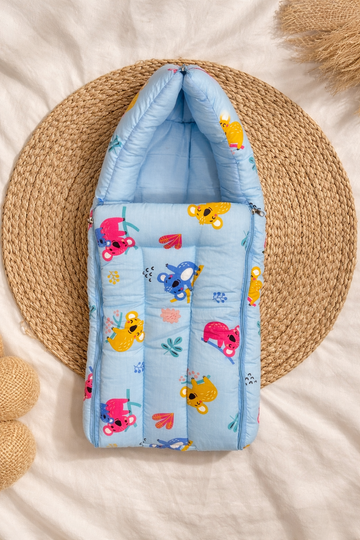 Blue Koala Bear 2 in 1 Cotton Carry Nest
