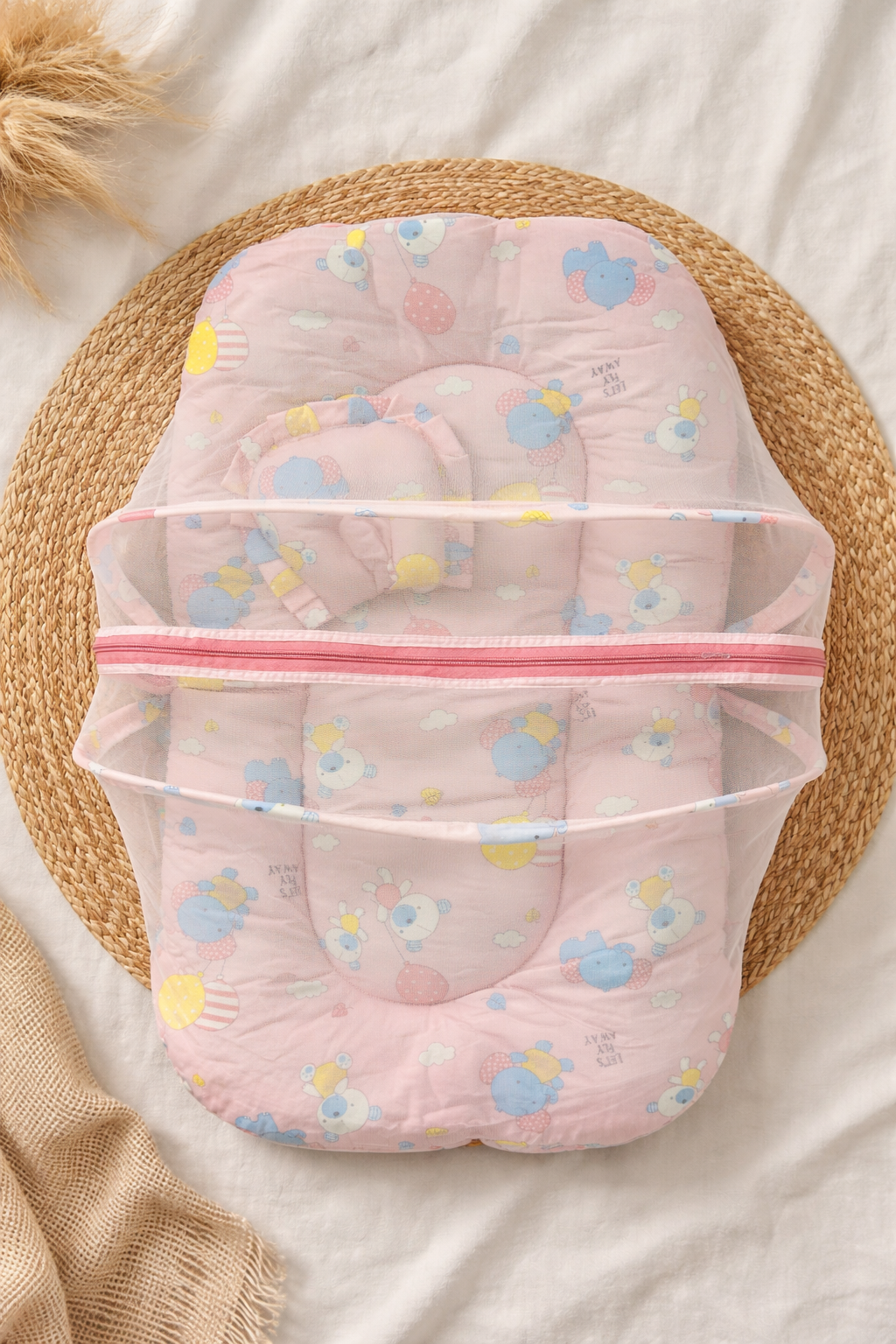 Angel Guard Baby Mosquito Net Bed (Cotton)👼🩷