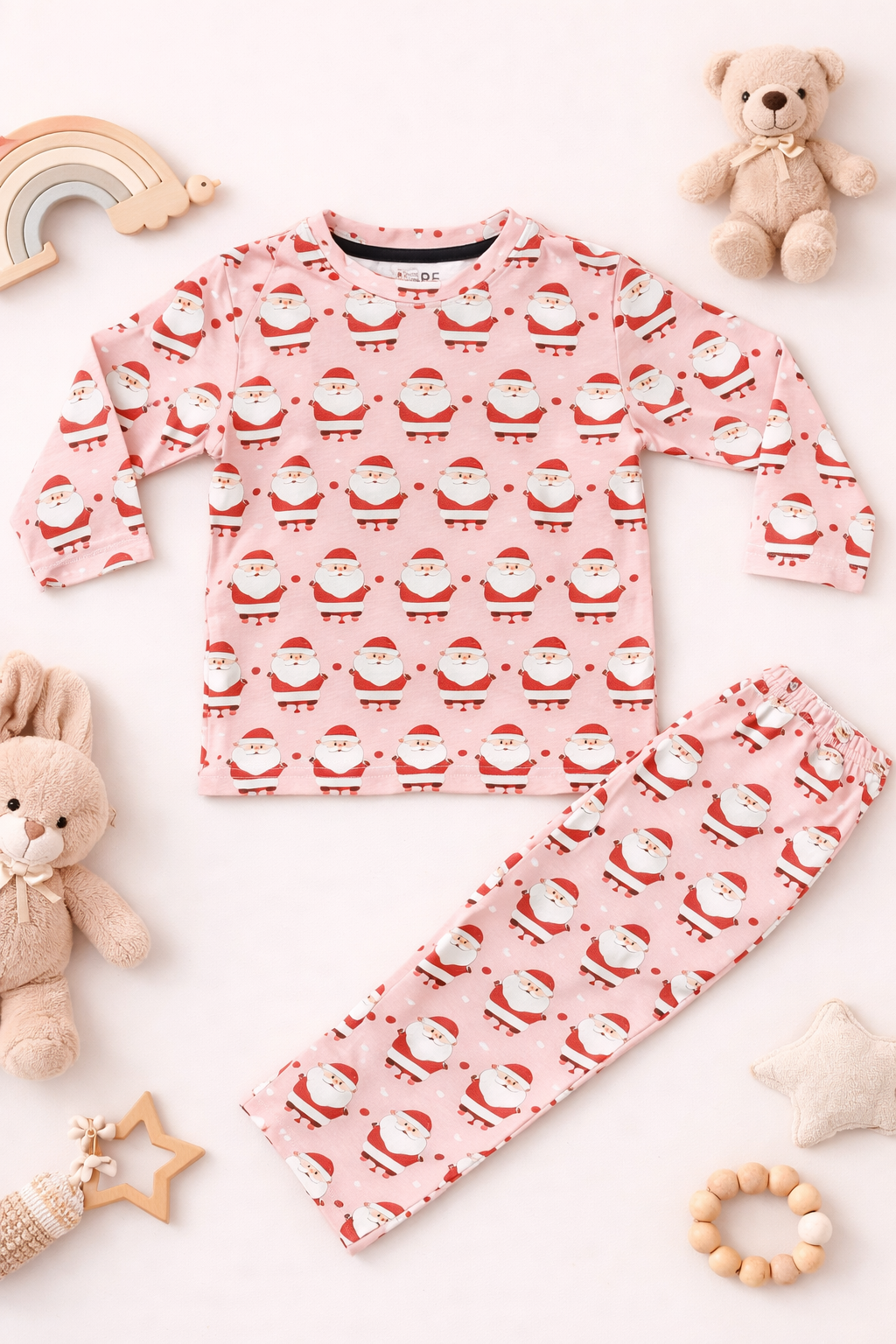 Santa Claus Print Baby Co-ord Set  (6 Months to 5 Years)