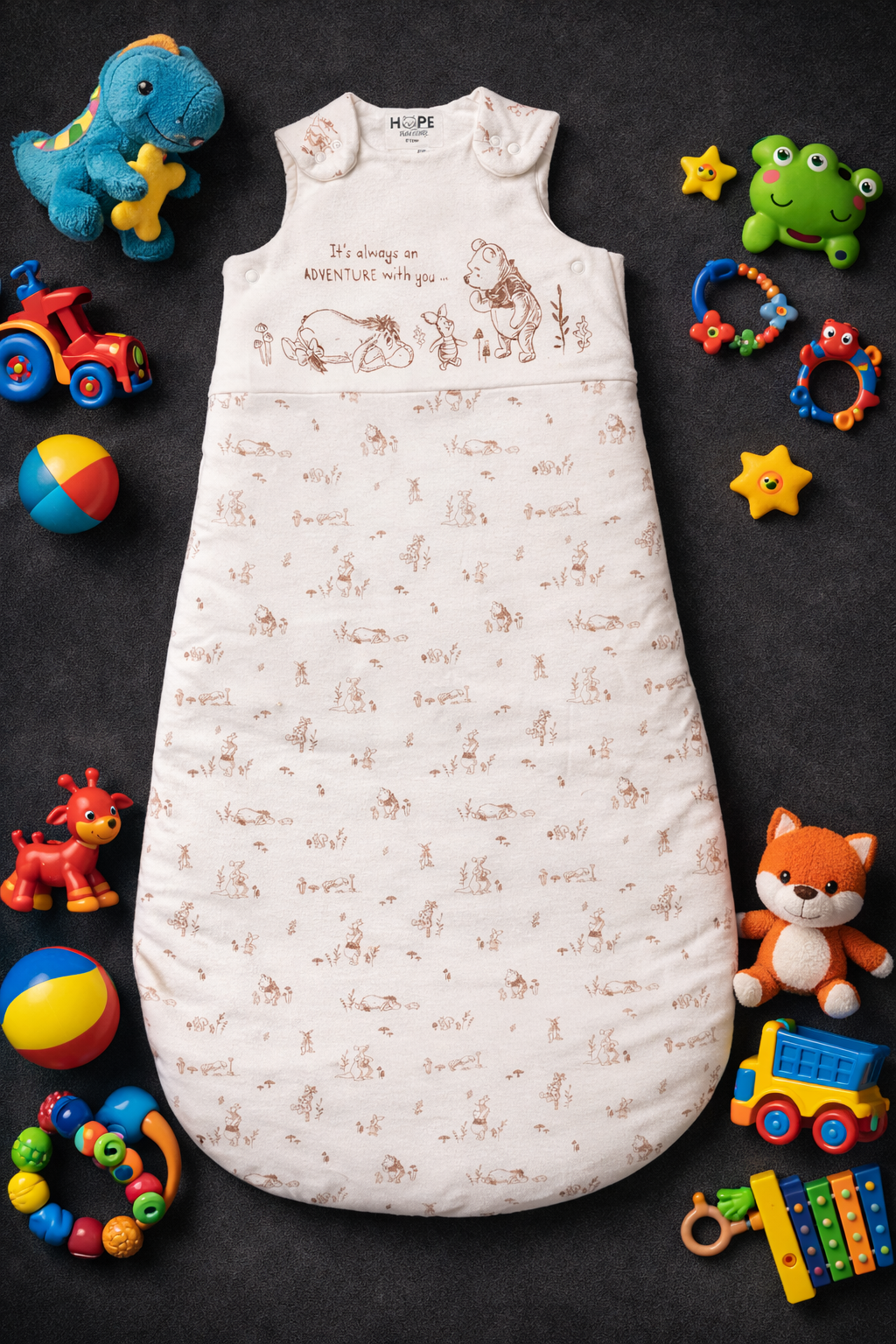 Little Teddy Dreams Baby Cozy Sleeping Bag 🧸🍑