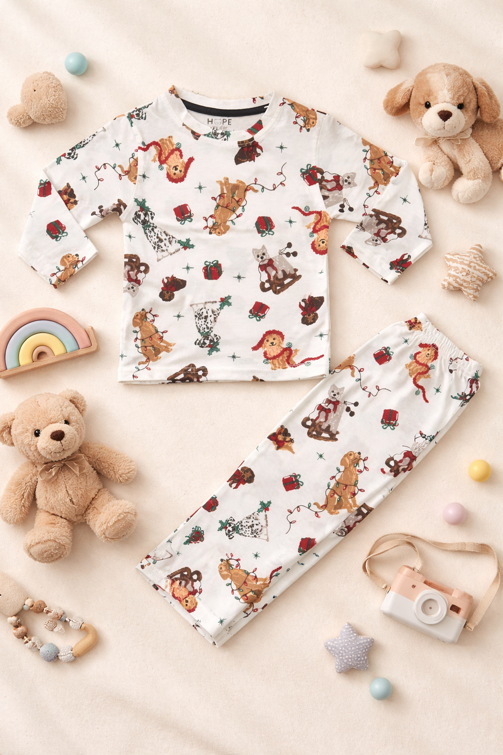 Trendy Dog Print Baby Co-ord Set  (6 Months to 5 Years)