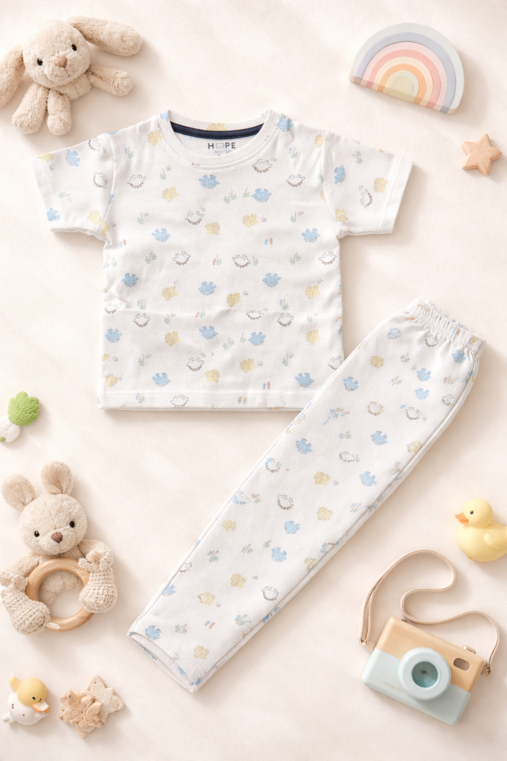 Soft Cotton Printed Baby Co-Ord Set (1 to 5 Years)