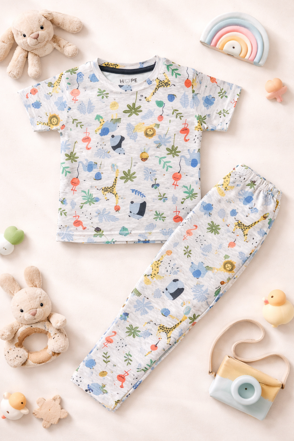 Jungle Print Cotton Baby Co-Ord Set (1 to 5 Years)