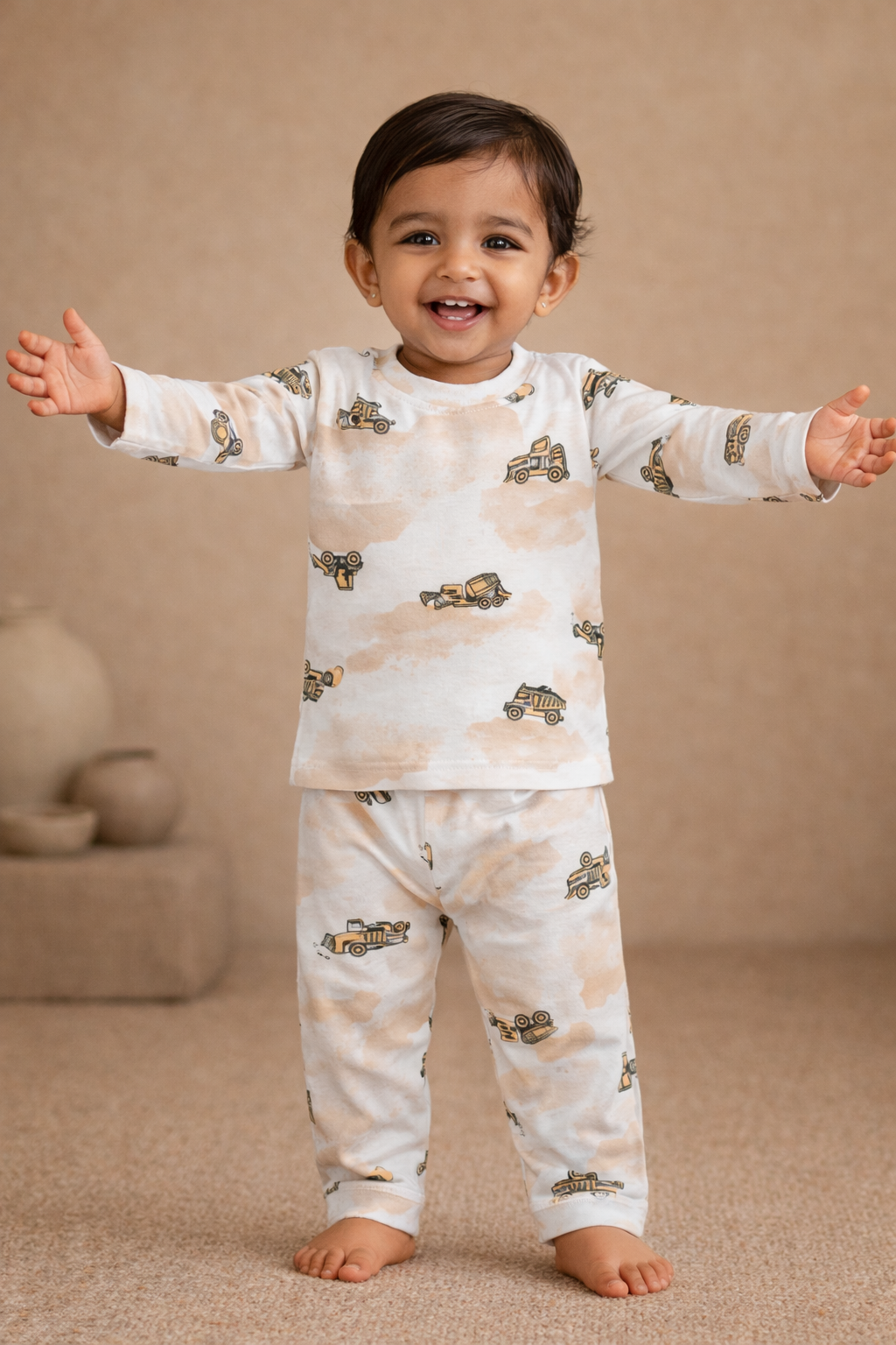 JCB Print Baby Co-ord Set (6 Months to 5 Years)