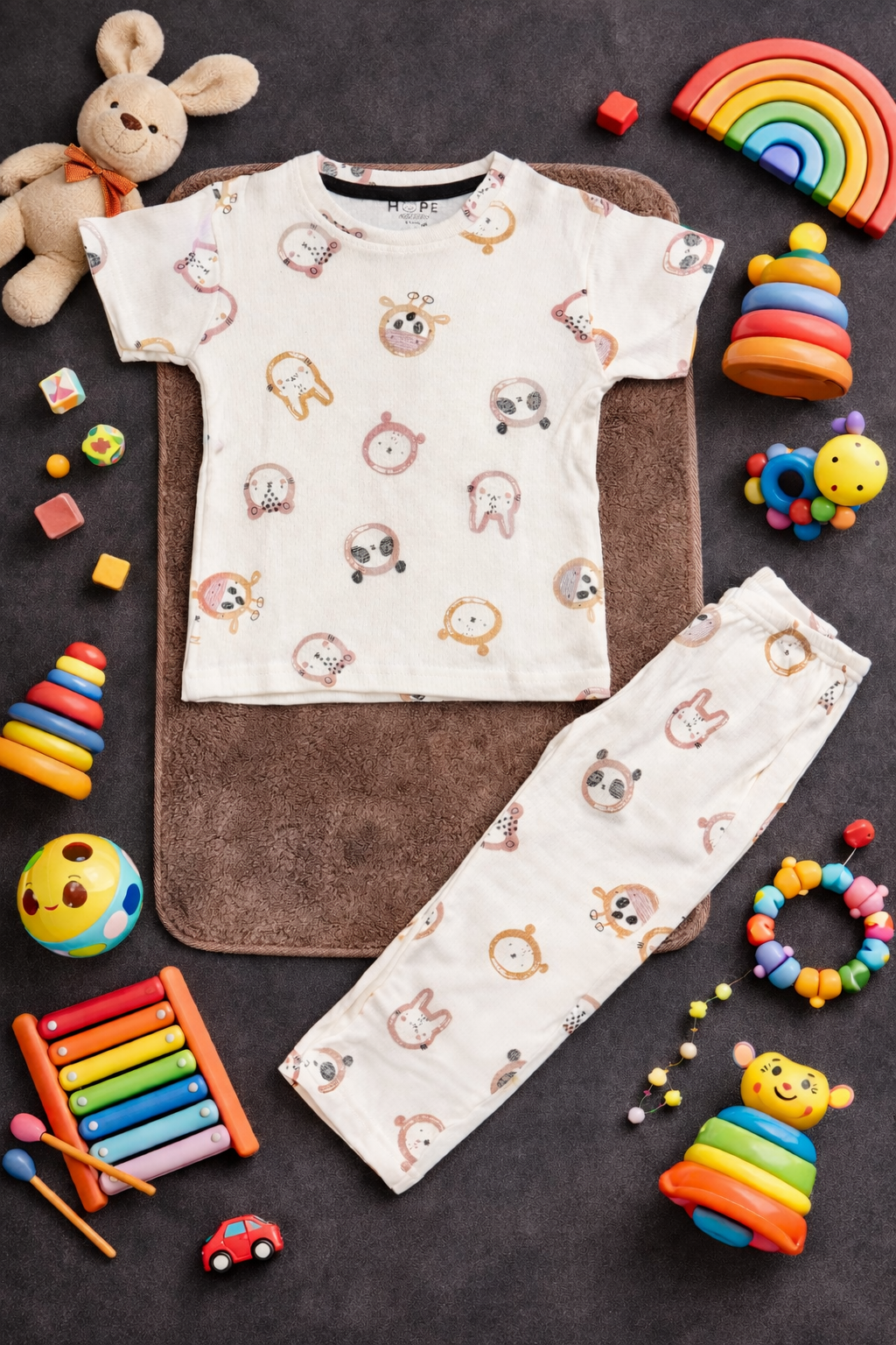 Animal Doodle Print Baby Co-Ord Set (1 to 5 Years)