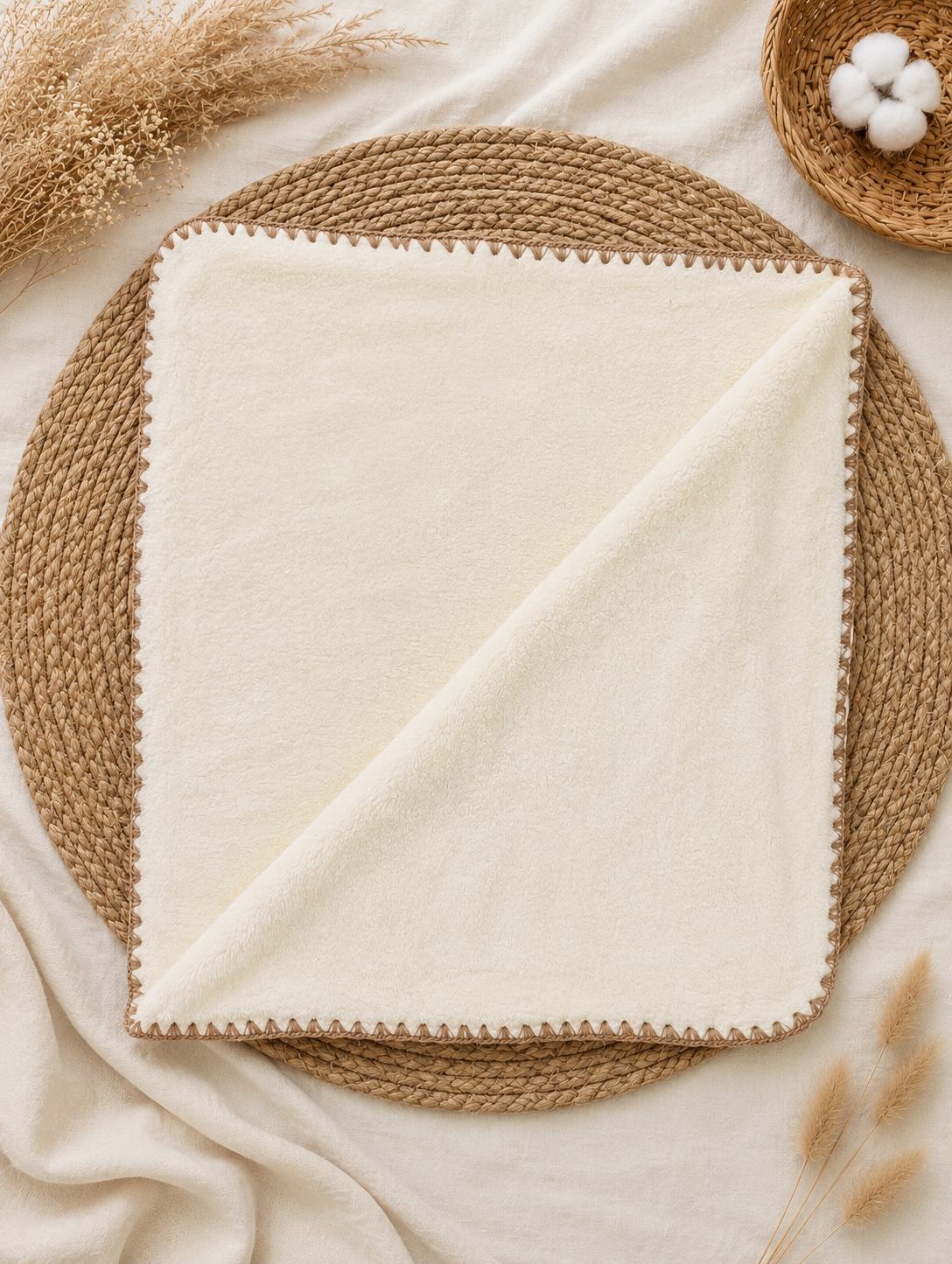 Castle Muslin Coral Blanket