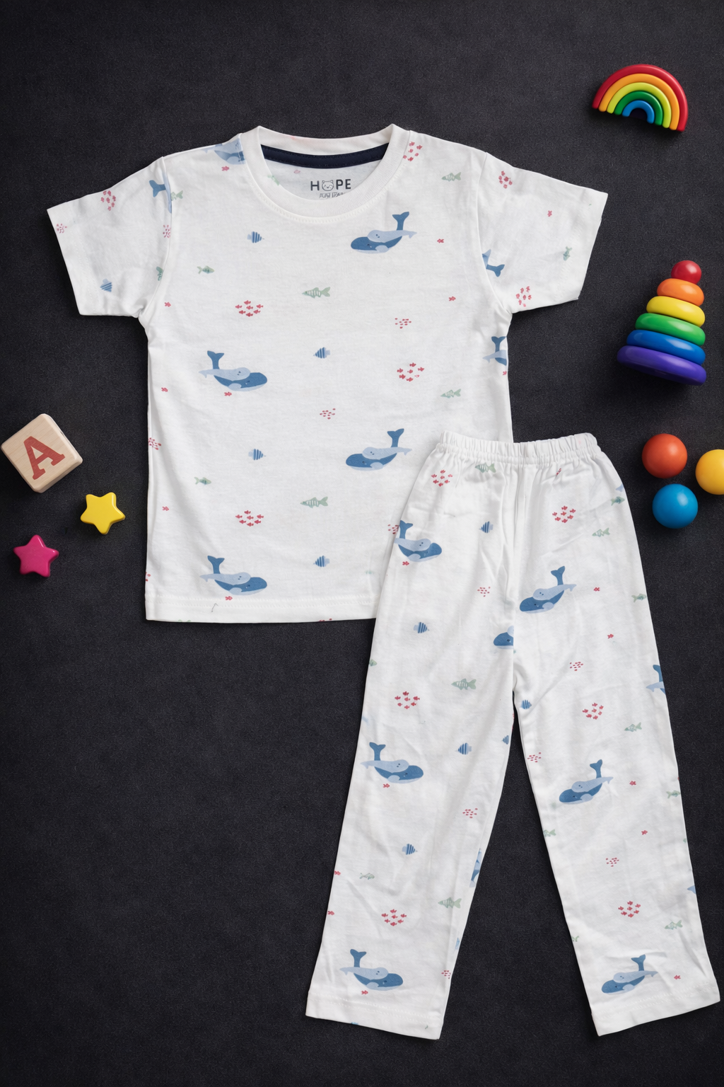 Ocean Print Cotton Baby Co-Ord Set (1 to 5 Years)