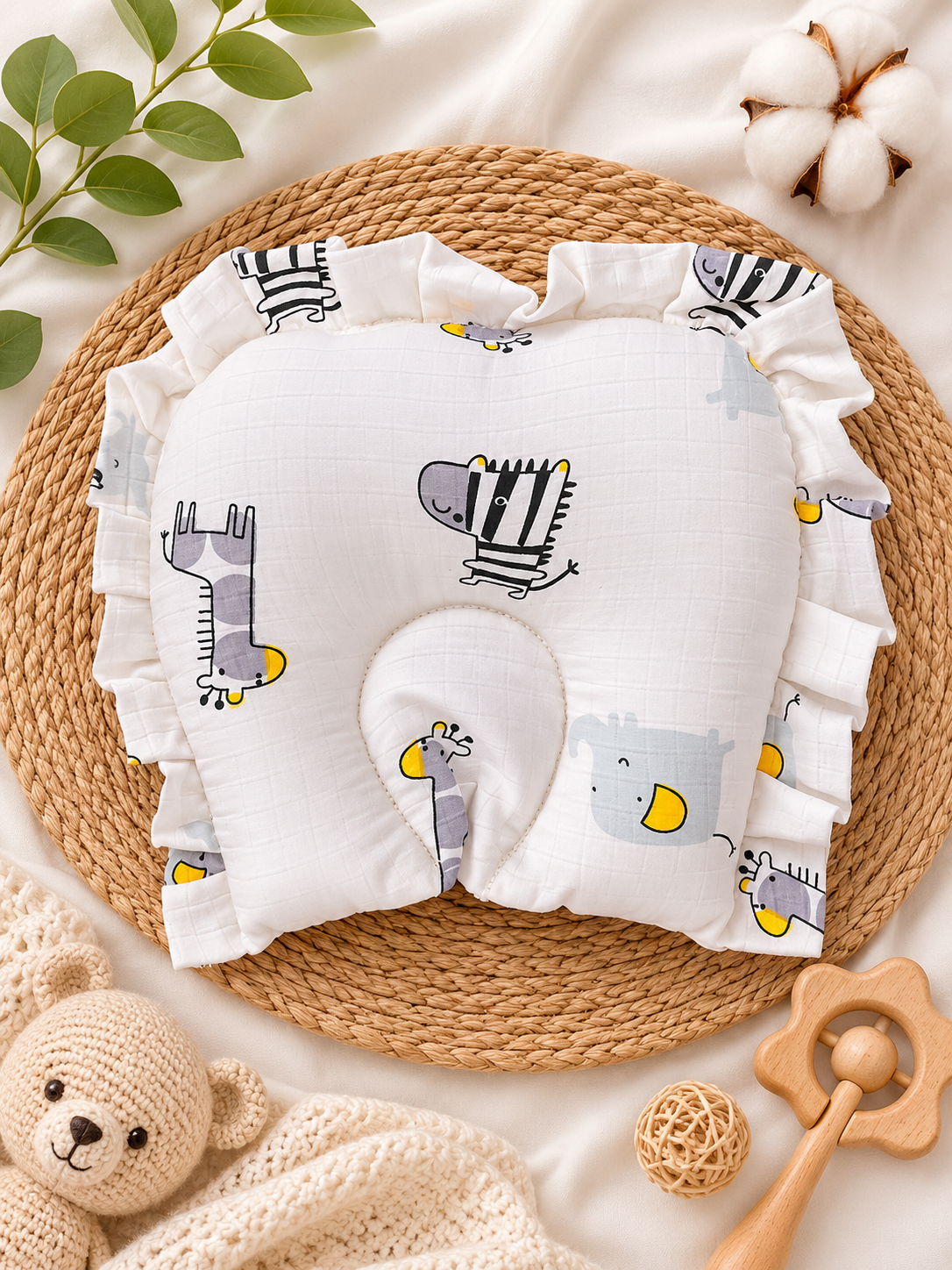 Giraff Muslin Head Shaping Pillow
