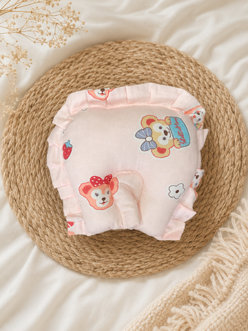 Cartoon Teddy Muslin Head Shaping Pillow