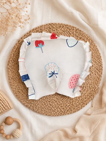 Berries Muslin Head Shaping Pillow