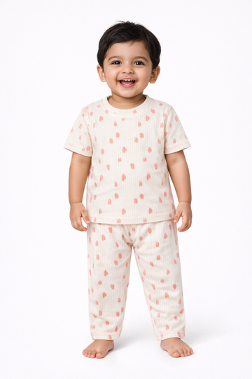 Peach Drop Baby Co-Ord Set (6 Months to 3  Years)